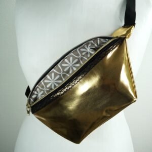Sac banane doré – dentelle