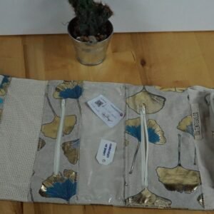 TROUSSE DE TOILETTE ginko ZIP BLANC