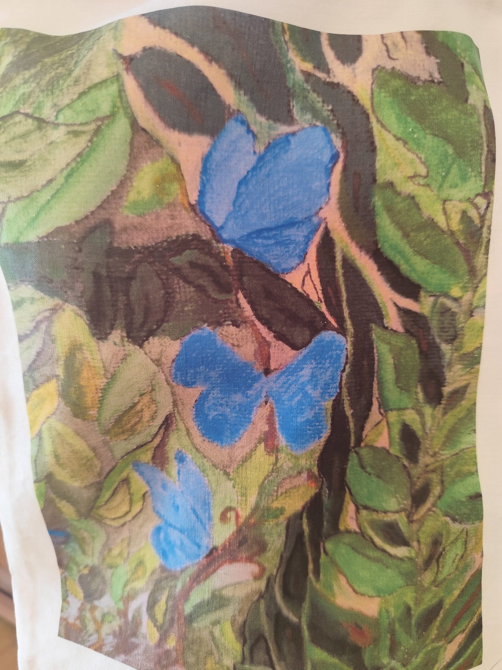 Tote bag artistique – Œuvre originale d’un artiste costaricien-papillons – Image 2