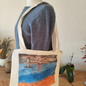 Tote bag artistique – Œuvre originale d’un artiste costaricien-tour de garde