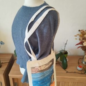 Tote bag artistique – Œuvre originale d’un artiste costaricien-vague