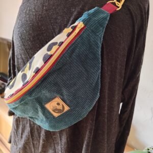 sac banane velours/ léopard tendance