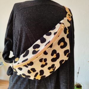 Sac banane tendance léopard/pèche tendance — Léger, pratique et polyvalent